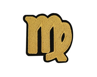 Virgo Zodiac Symbol Patch  |  1 Piece
