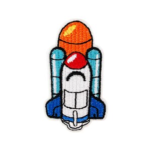 Rocket Ship #2 / Spaceshuttle Patch  |  1 Piece