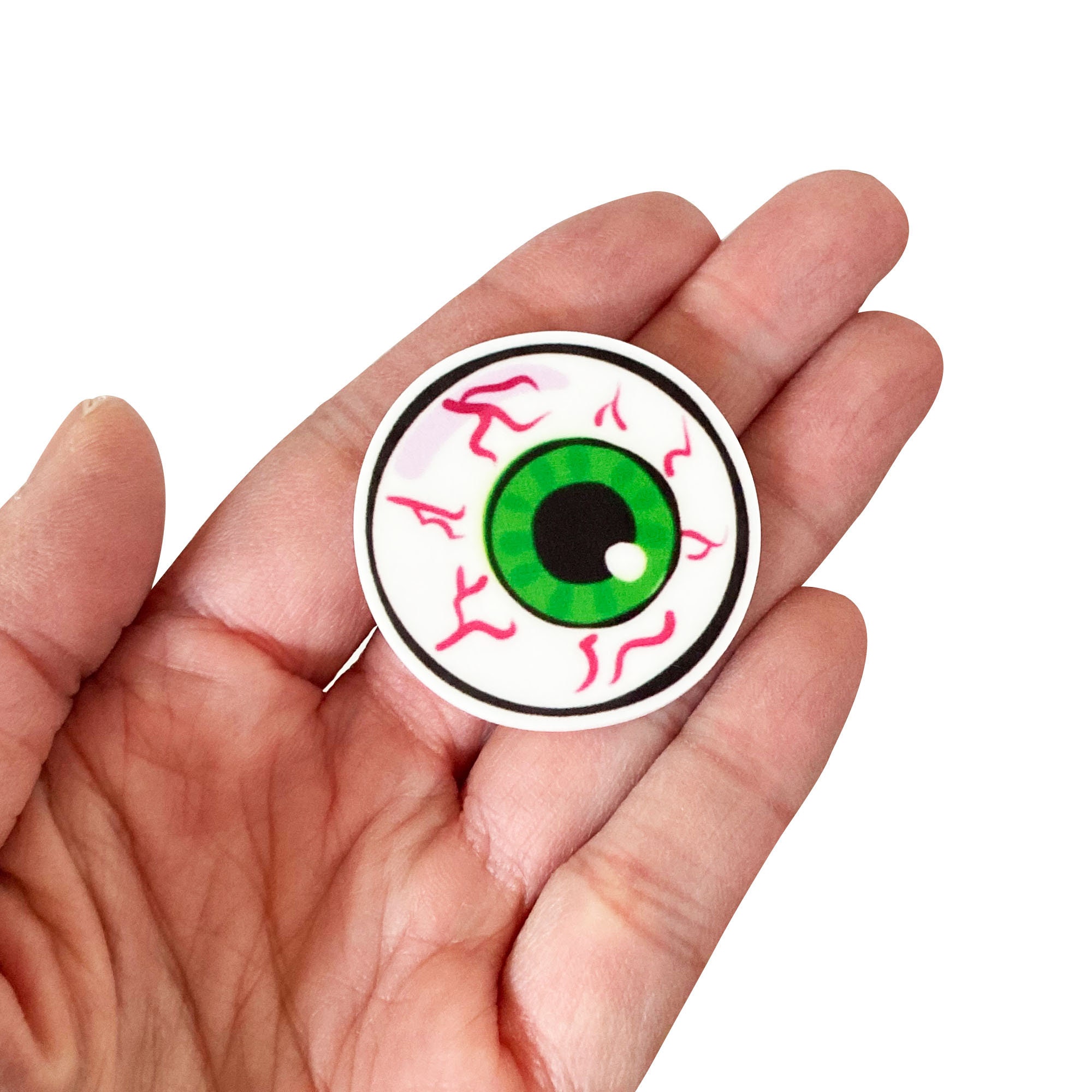 Eyeball Green Eye | 1 Piece | Planar Resin Flatback Embellishment - Etsy