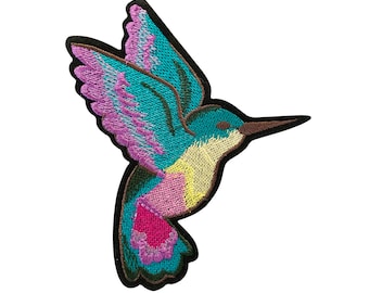 Hummingbird Colorful Large Patch  |  1 Piece