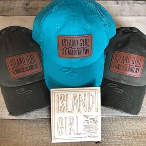 Island Girl Hat FENWICK ISLAND / Delaware HAT / Delaware gift / Delaware beaches / Delaware gifts / Delaware hat / island girl / beach lover