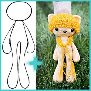 PDF Pattern - Basic Body + Lõvi the Lion