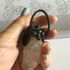 Large Angel Aura Quartz Pendant image 2