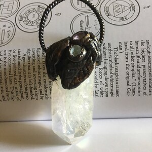 Large Angel Aura Quartz Pendant image 10