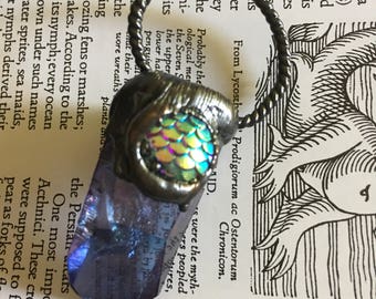 Dragon Scale Tanzine Quartz Pendant