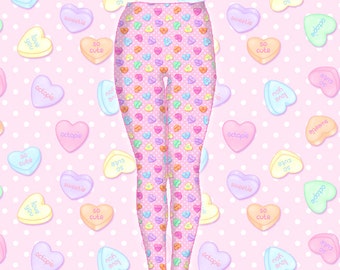 Pink lovely Candy Heart Tights or 