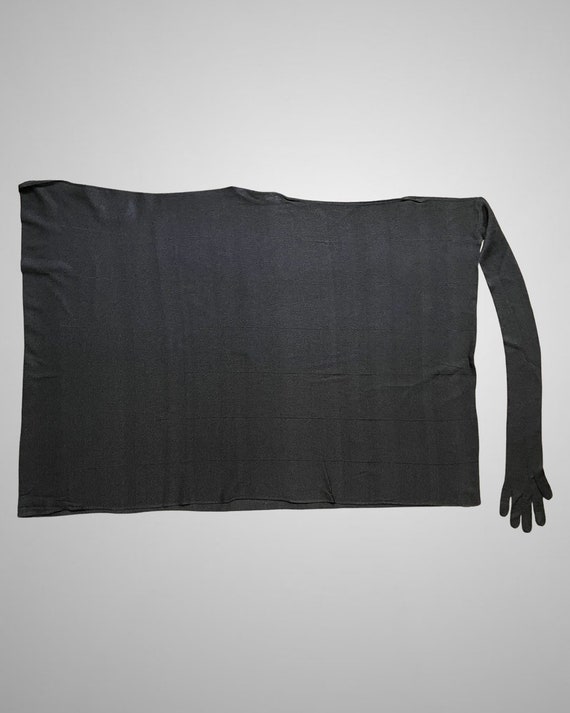 Rare 1980s ISSEY MIYAKE Textured Silk Single Glov… - image 9