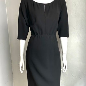 Vintage 1970s GALANOS Black Crepe Dress M - Etsy