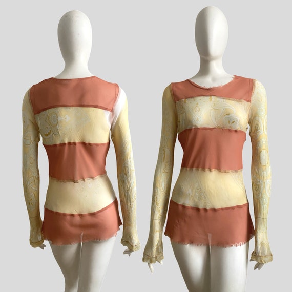 Wounded Spring 1993 COMME Des GARÇONS Color Blocked Printed 