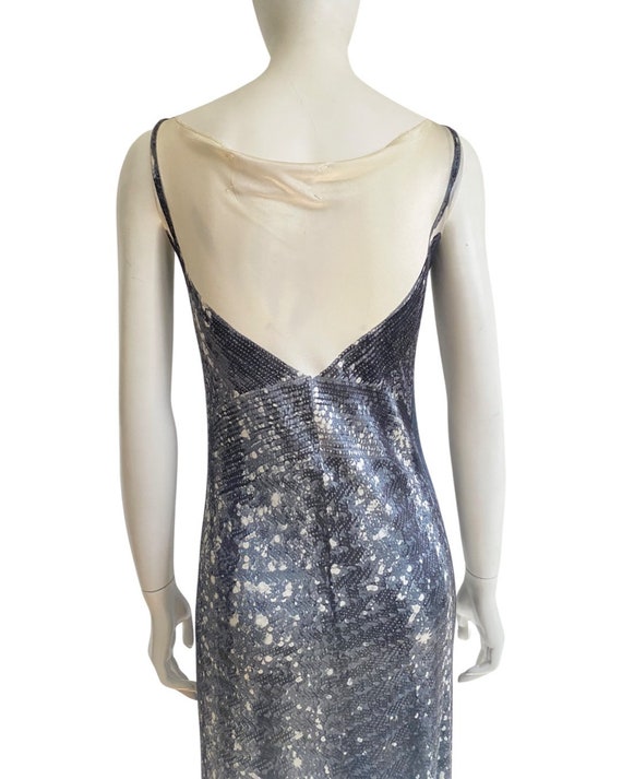 1996 MAISON MARTIN MARGIELA Iconic Sequin Print Dress… - Gem