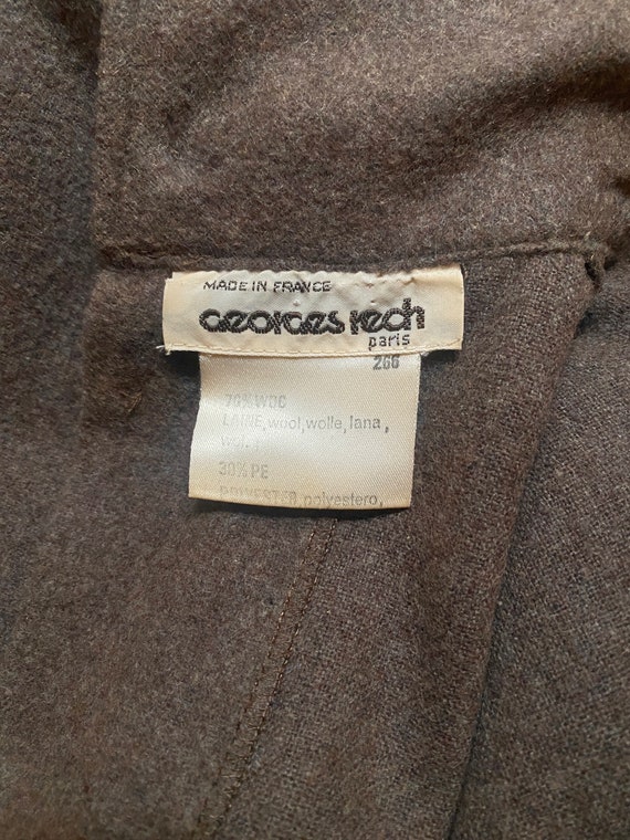 Vintage 1980s GEORGES RECH Paris Espresso Brown S… - image 8