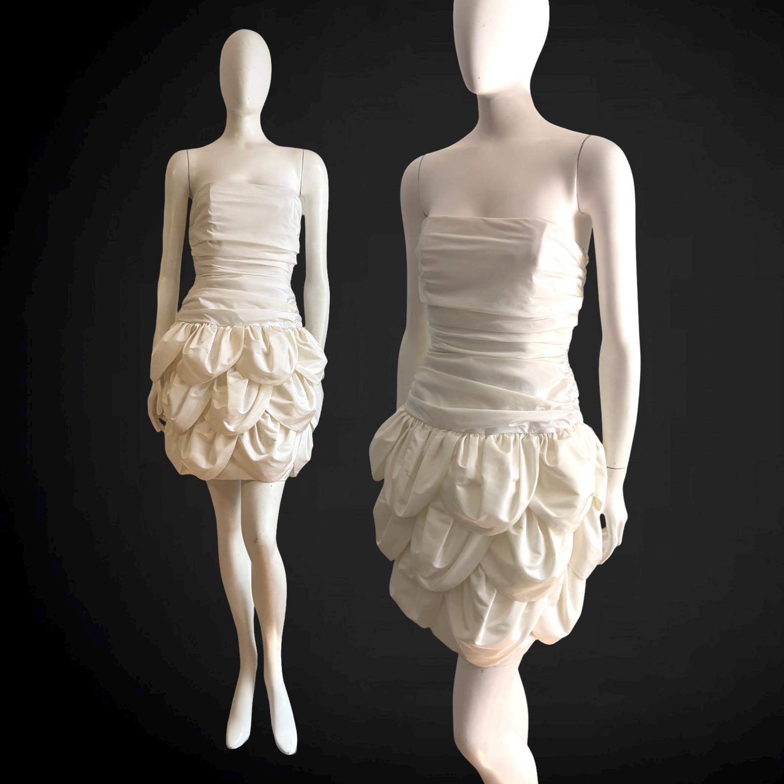 Ivory Petal Poof Dress
