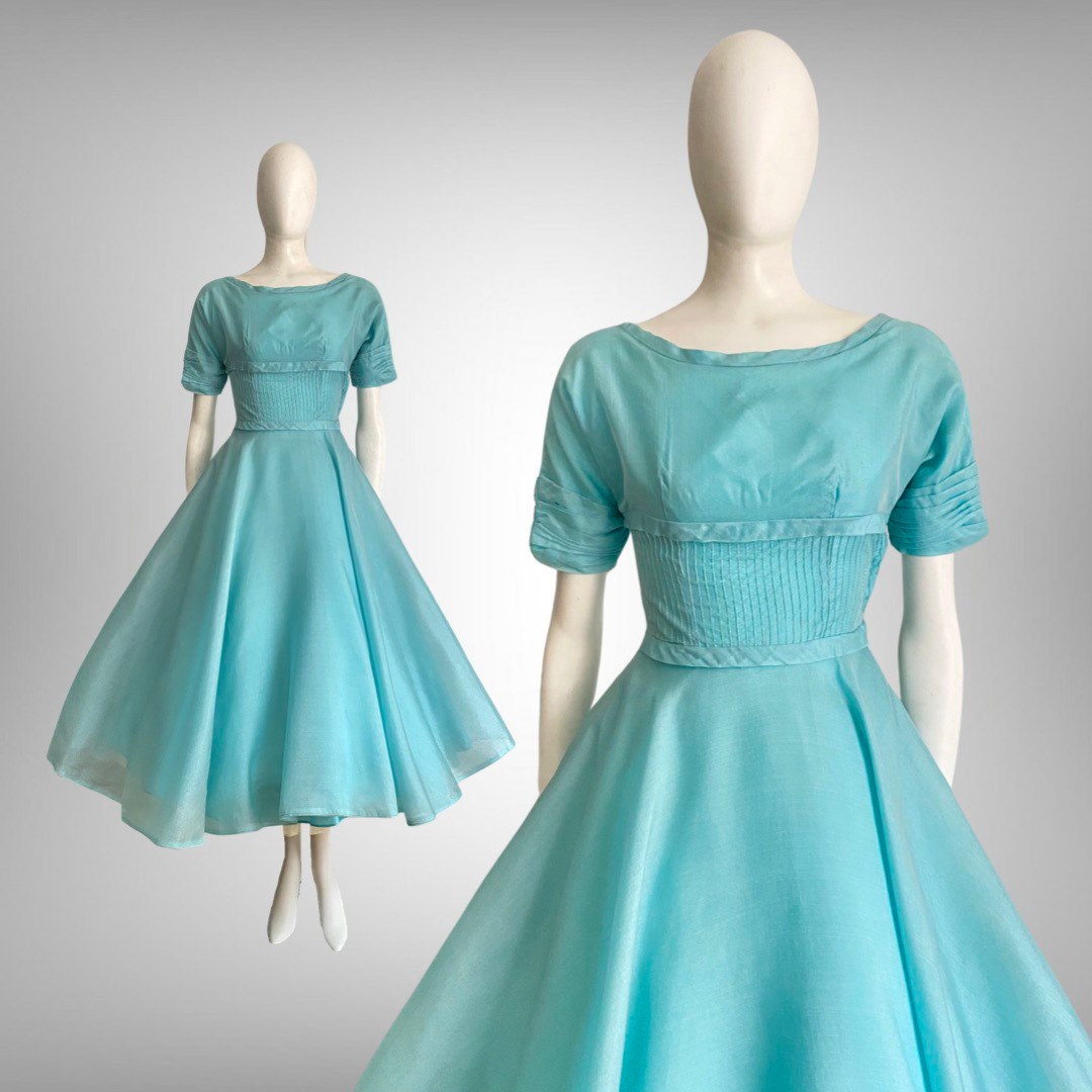 Blue 50's dress online
