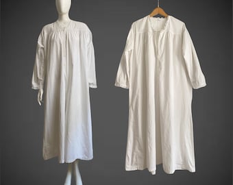 1900s B.ALTMAN Edwardian Biesen Häkelspitze Nachthemd Morgenmantel L