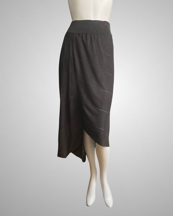 Rare 1980s ISSEY MIYAKE Textured Silk Single Glov… - image 8