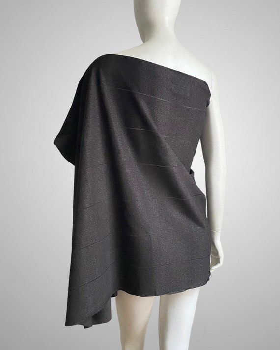 Rare 1980s ISSEY MIYAKE Textured Silk Single Glov… - image 6