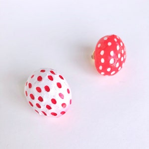 Strawberry Pin | Handmade polymer clay pin