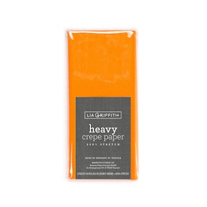 Lia Griffith Crepe Paper Heavy - Tangerine