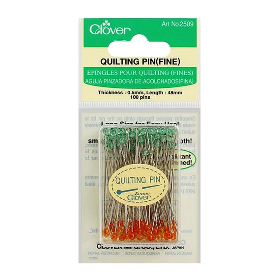 Clover Quilting Pins Fine Pack of 100 