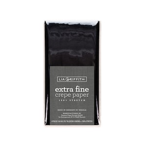 Lia Griffith Crepe Paper Extra Fine - Onyx