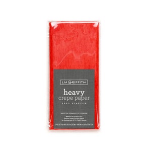 Lia Griffith Crepe Paper Heavy - Cherry