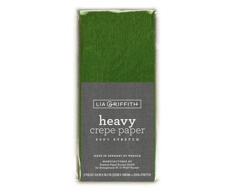 Lia Griffith Crepe Paper Heavy - Emerald