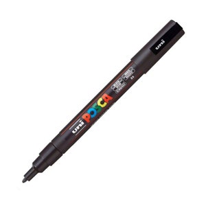 Uni-posca Japan Paint Marker Pen, Fine Point, Set of 3 White Markers  Drawing, Painting, Fabric, Surfboard, Anime, Manga 