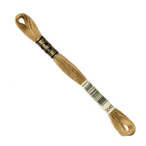 DMC Embroidery Floss - Dark Yellow Beige 3045