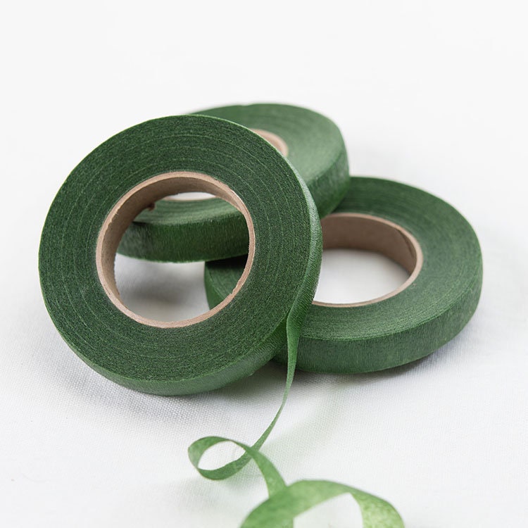 HAKACC Floral Tape Stem Wrap Green Tape For Bouquet Flowers,Pack of 6 