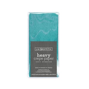 Lia Griffith Crepe Paper Heavy - Teal
