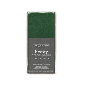 Lia Griffith Crepe Paper Heavy - Evergreen