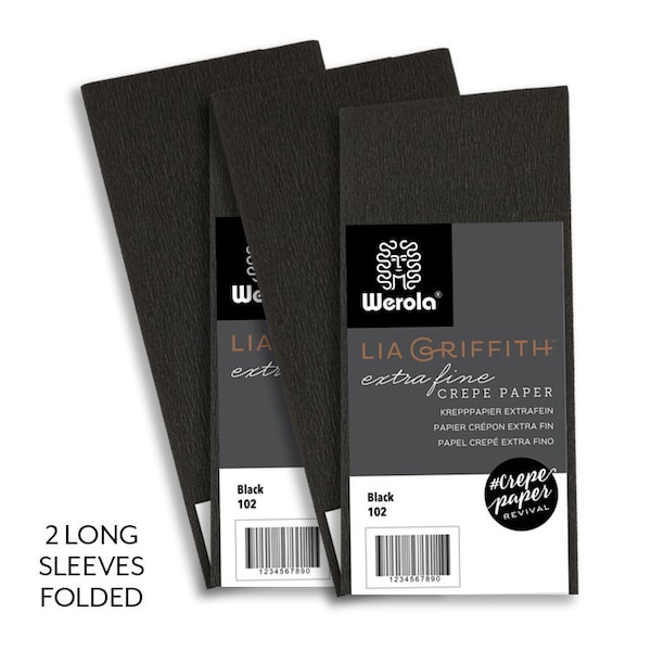 Lia Griffith Crepe Paper Extra Fine - Black (long)