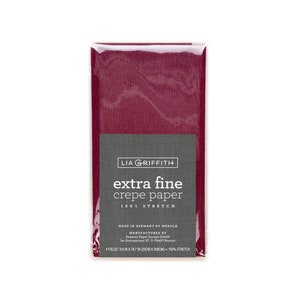 Lia Griffith Crepe Paper Extra Fine - Merlot