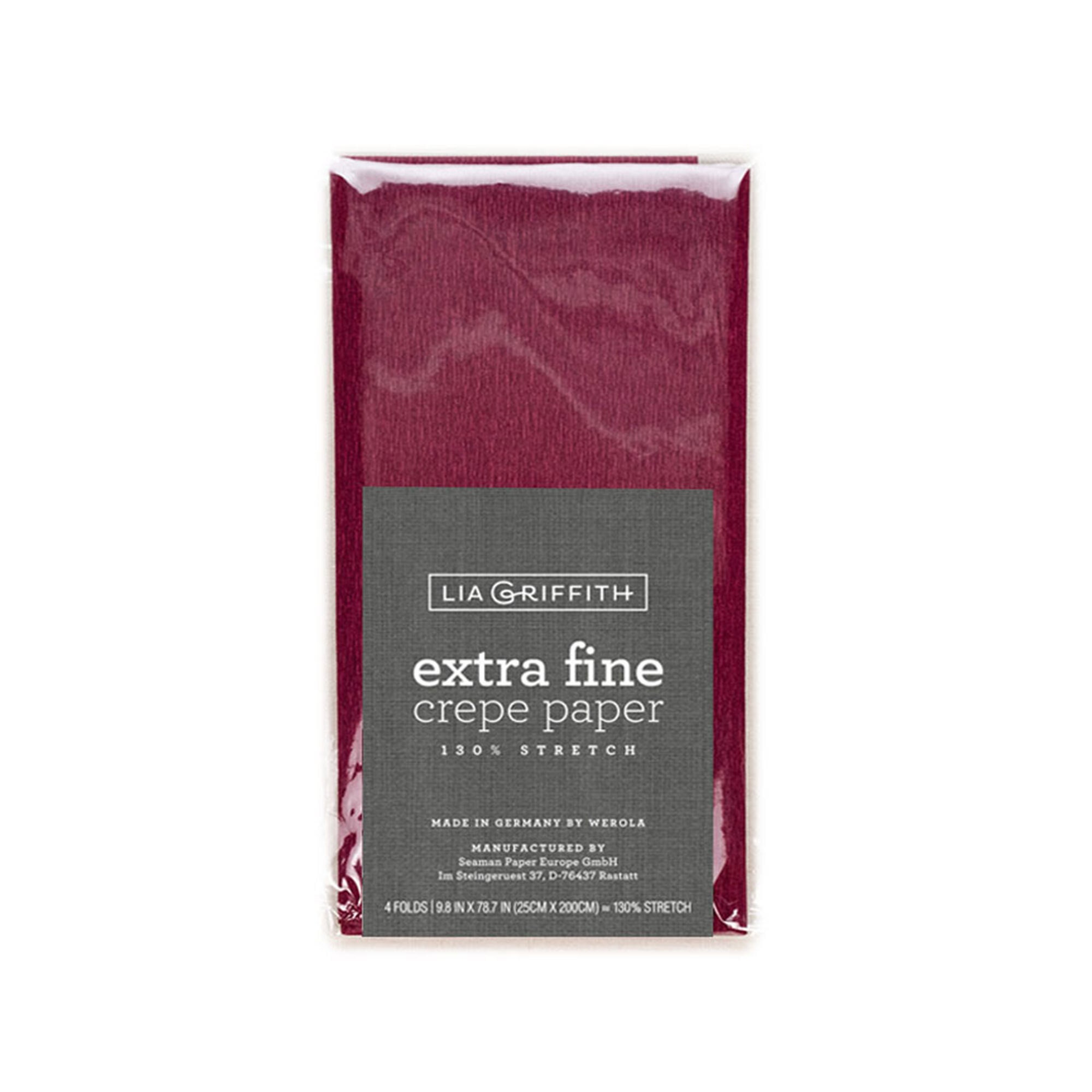 Lia Griffith Crepe Paper Extra Fine Merlot 