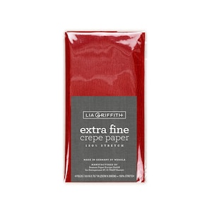 Lia Griffith Crepe Paper Extra Fine - Ruby
