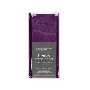 Lia Griffith Crepe Paper Heavy - Plum
