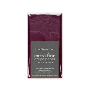 Lia Griffith Crepe Paper Extra Fine - Aubergine