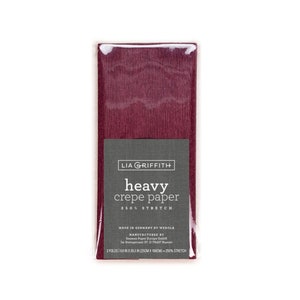 Lia Griffith Papel crepé pesado - Merlot