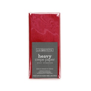Lia Griffith Crepe Paper Heavy - Ruby