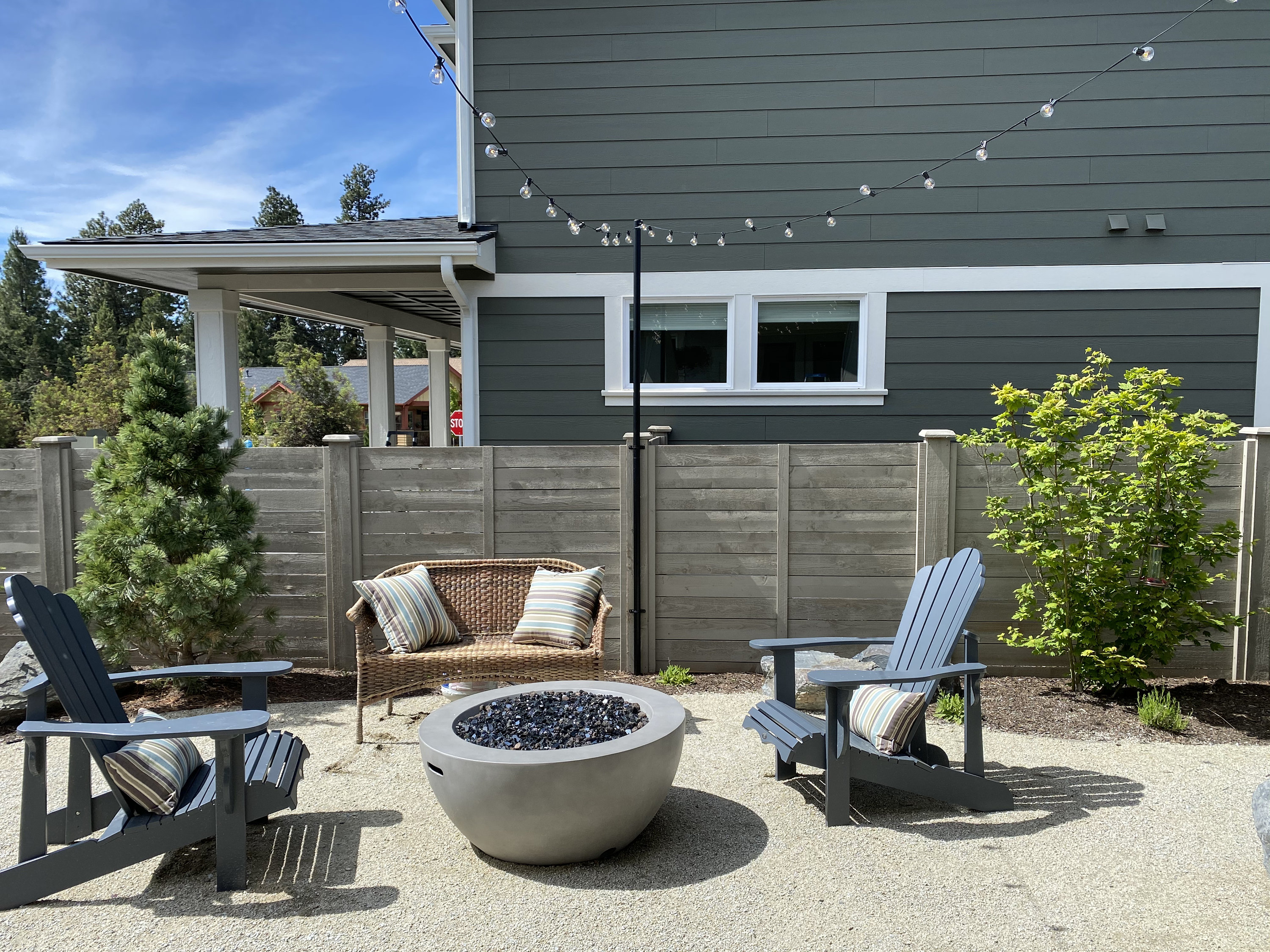 Outdoor string sale lights pole stand