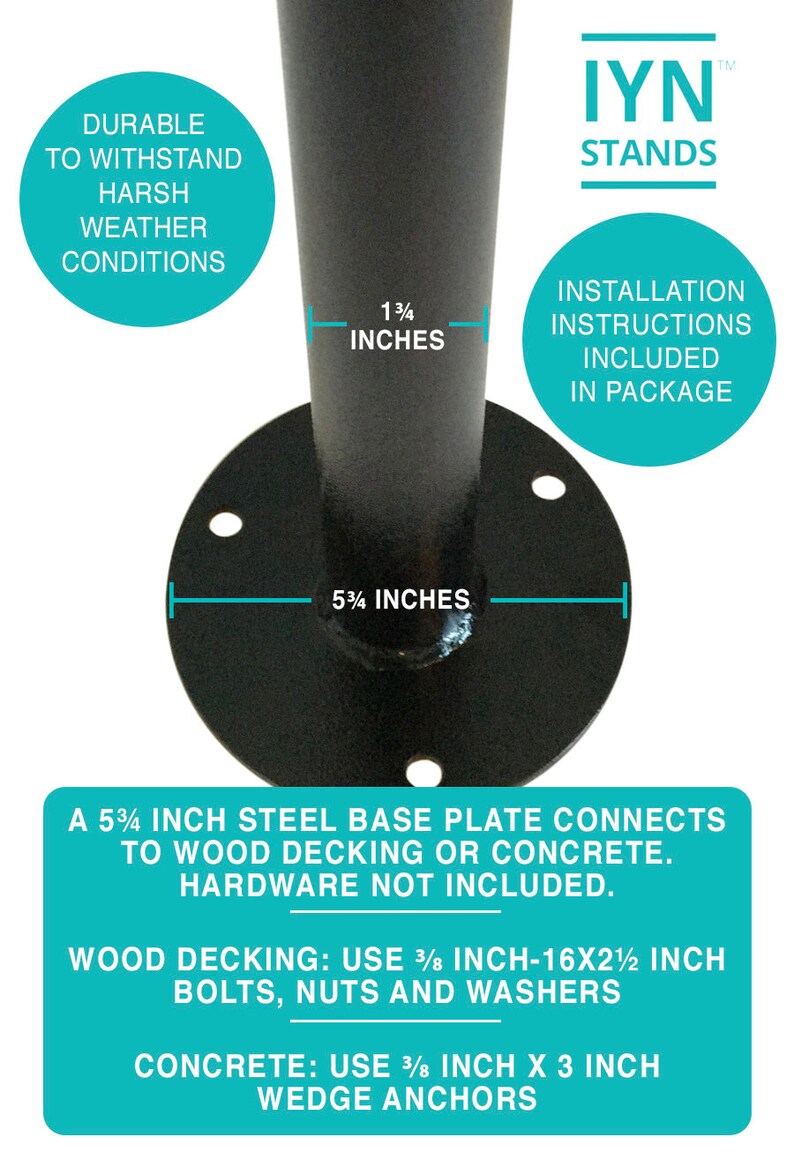 Pole StandHang string lights shading or privacy screening Etsy