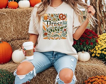 Oktoberfest Wurstfest Boho Prost Comfort Colors T-Shirt