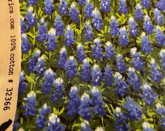 Moda Texas Bluebonnets Quilting Cotton Fabric 1/2 yd Lone Star State Flower