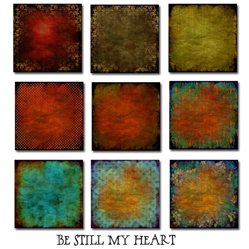 vintage printable collage valentine scrap-booking grunge, mixed media Be Still My Heart love xquizart Digital papers