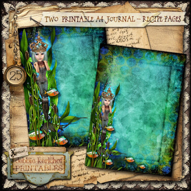 Digitally Collaged Journal/diary Printable A4 Pages No.25 Etsy New