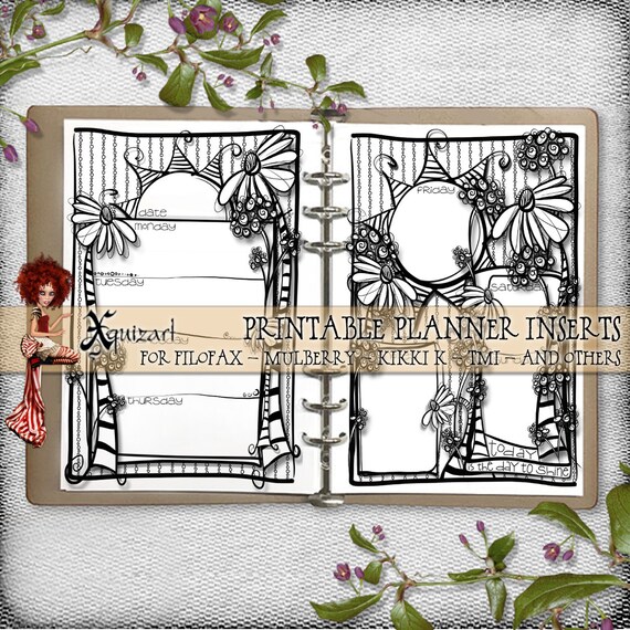 A5 Planner Insert 13 Printable Filofax Mulberry Kikki K Etsy
