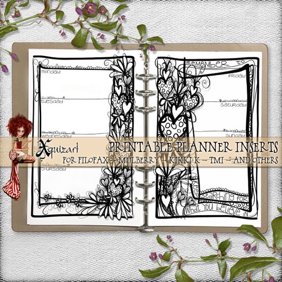 A5 Planner Insert 11 Printable Filofax Mulberry Kikki K Etsy