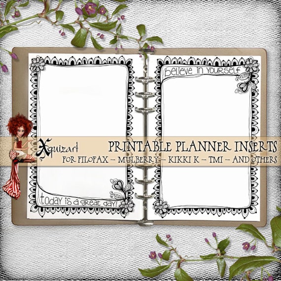 A5 Planner Insert 19 Printable Filofax Mulberry Kikki K Etsy