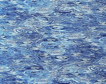 Raindrops on Water - Open Air - Nature Fabric - Cotton Fabric - Quilting Fabric - NAT-32