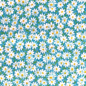 Daisy Fabric - Flower Fabric - Cotton Fabric - FL-253